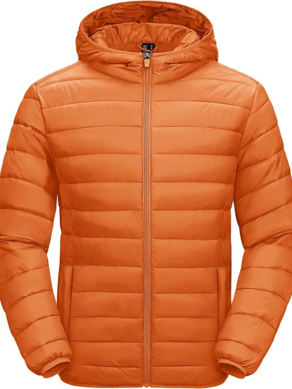 Lightweight Hooded Puffer Jacket for Men, Warm Quilted Winter Coat